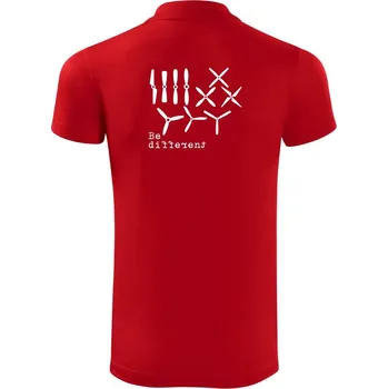 Pánská košile Dron Be different - Polokošile Victory sportovní (dresovina) - XL ( Červená )