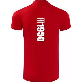 Pánská košile Limited edition 1950 pruh - Polokošile Victory sportovní (dresovina) - M ( Červená )