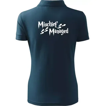 Harry - Mischief Managed - Polokošile dámská Pique Polo - XS ( Námořní modrá (téměř černá) )