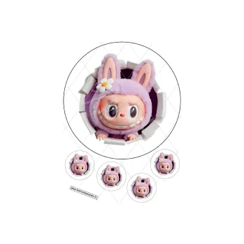 Jedlá dekorace na dort LABUBU díra, VARIANTA Jedlý papír 1870