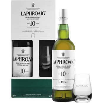 Likér Laphroaig 10 Year Old se sklenicí 0,7 l 40 %