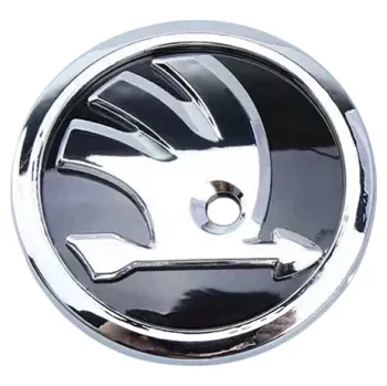 2 ks 90mm auto emblém samolepka přední maska a zadní kufr pro Škoda Octavia 2 3 A5 A7 Kodiaq Fabia Rapid 3 Karoq Superb VRS různé barvy stříbrná