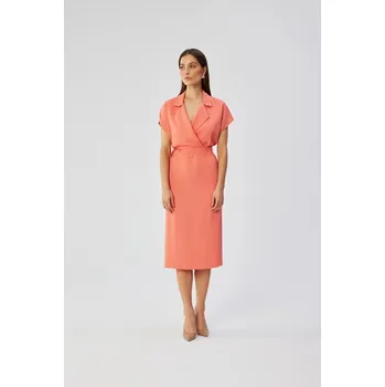 Dámské šaty Dámské midi šaty s páskem a rozparkem, s i240_193429_2:s