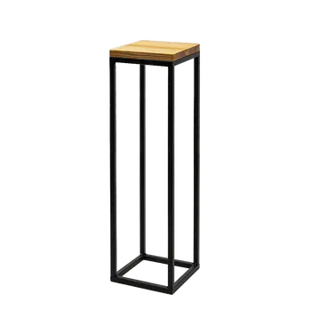 Stojan na květiny YLD Stojan na květiny 20 x 20 x 77 cm, kov + dřevo