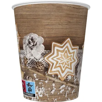 Jednorázové nádobí Papírový kelímek 0,25l Eko XMAS