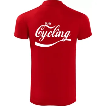 Pánská košile Enjoy Cycling - Polokošile Victory sportovní (dresovina) - 2XL ( Červená )