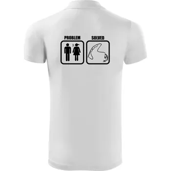 Pánská košile Problém rybaření - Polokošile Victory sportovní (dresovina) - S ( Bílá )