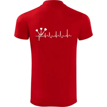 Pánská košile EKG šipky - Polokošile Victory sportovní (dresovina) - XL ( Červená )