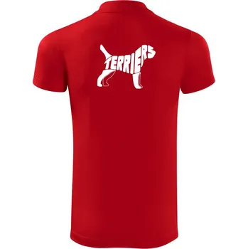 Pánská košile Terier - Polokošile Victory sportovní (dresovina) - 3XL ( Červená )