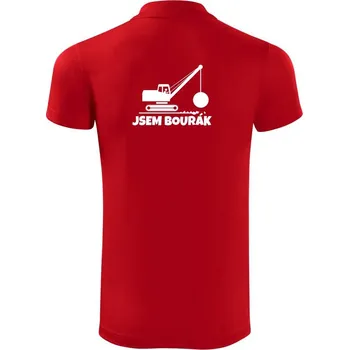 Pánská košile Jsem bourák - Polokošile Victory sportovní (dresovina) - 3XL ( Červená )