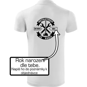 Pánská košile instalatérem se rodíš - Polokošile Victory sportovní (dresovina) - 3XL ( Bílá )