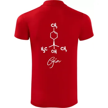 Pánská košile Barová chemie - gin - Polokošile Victory sportovní (dresovina) - L ( Červená )