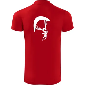 Pánská košile Paragliding panáček ikona - Polokošile Victory sportovní (dresovina) - 2XL ( Červená )