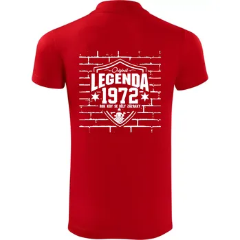 Pánská košile Zedník - legenda - 1972 - Polokošile Victory sportovní (dresovina) - 3XL ( Červená )