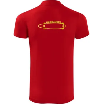 Pánská košile Longboard na šířku - Polokošile Victory sportovní (dresovina) - 3XL ( Červená )