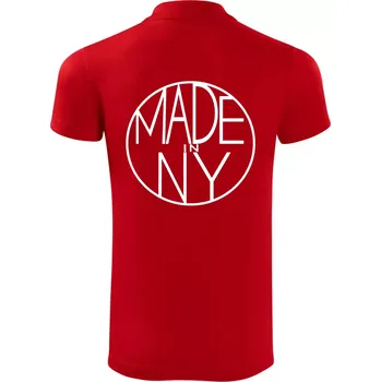 Pánská košile Made in NY - Polokošile Victory sportovní (dresovina) - XL ( Červená )