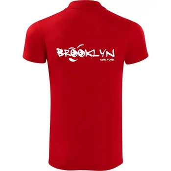 Pánská košile Brooklyn úsměv - Polokošile Victory sportovní (dresovina) - 2XL ( Červená )
