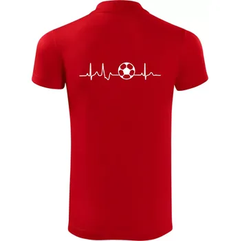 Pánská košile Ekg fotbal míč - Polokošile Victory sportovní (dresovina) - XL ( Červená )