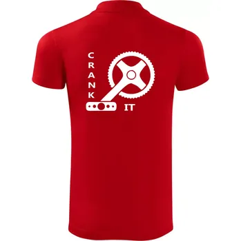 Pánská košile Crank it - Polokošile Victory sportovní (dresovina) - S ( Červená )