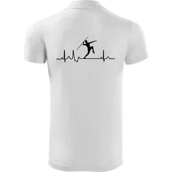 Pánská košile EKG hod oštěpem muž - Polokošile Victory sportovní (dresovina) - XL ( Bílá )