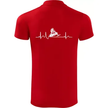 Pánská košile EKG sněžný skútr - Polokošile Victory sportovní (dresovina) - 3XL ( Červená )
