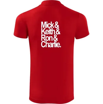 Pánská košile Mick Keith Ron Charlie - Polokošile Victory sportovní (dresovina) - XL ( Červená )