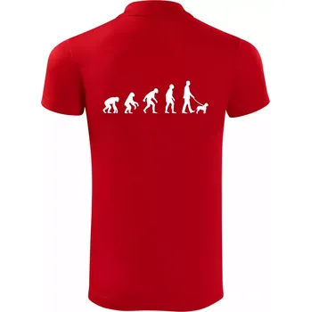 Pánská košile Lagotto romagnolo Evoluce - Polokošile Victory sportovní (dresovina) - 3XL ( Červená )