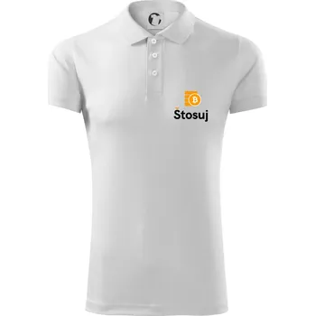 Pánská košile Štosuj - Logo na prso + záda - Polokošile Victory sportovní (dresovina) - 2XL ( Bílá )