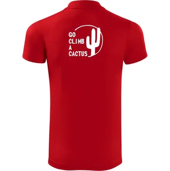Pánská košile Go climb a cactus - Polokošile Victory sportovní (dresovina) - L ( Červená )