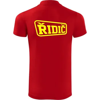 Pánská košile Řidič - rámeček - Polokošile Victory sportovní (dresovina) - M ( Červená )