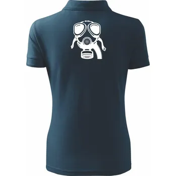 Plynová maska - Polokošile dámská Pique Polo - XS ( Námořní modrá (téměř černá) )