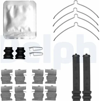 Přislušenství brzdového systému Sada příslušenství, obložení kotoučové brzdy DELPHI LX0817