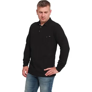 Pánská košile Polokošile dlouhý rukáv BLATAK černá M