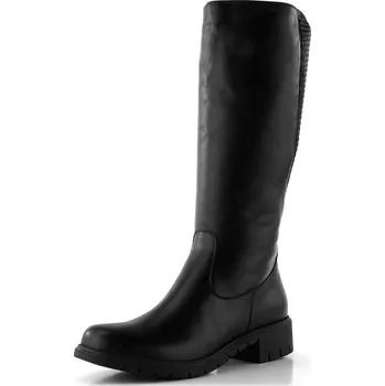 Dámské kozačky Barton extra široké černé kozačky 24418 - 41 | P615865