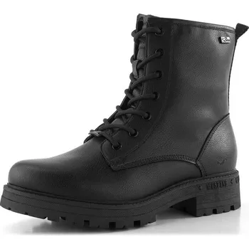 Dámské kozačky Mustang šněrovací kotník black 15M0042007 - 40 | P698828