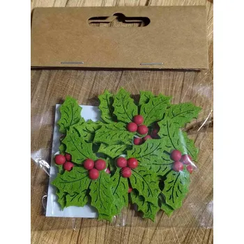 Vánoční dekorace Dekorace cesmína 12 ks