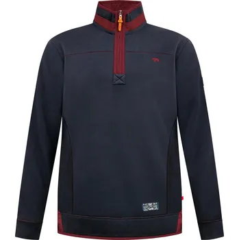 Pánská mikina D555 mikina pánská LEICESTER 1 nadměrné velikosti 6XL tmavě modrá