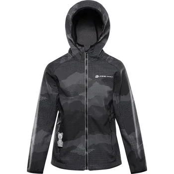 Chlapecká bunda bunda dětská ALPINE PRO EZORO softshellová s membránou černá