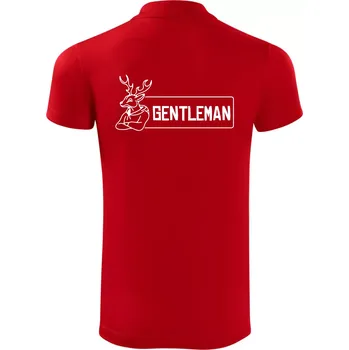 Pánská košile Jelen gentleman - Polokošile Victory sportovní (dresovina) - L ( Červená )
