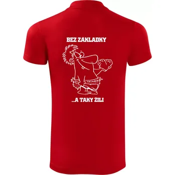 Pánská košile Školní triko - Bez základky - Polokošile Victory sportovní (dresovina) - L ( Červená )