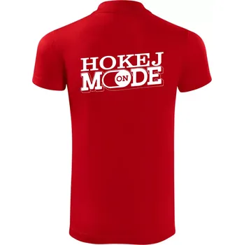 Pánská košile Hokej mode - Polokošile Victory sportovní (dresovina) - 3XL ( Červená )