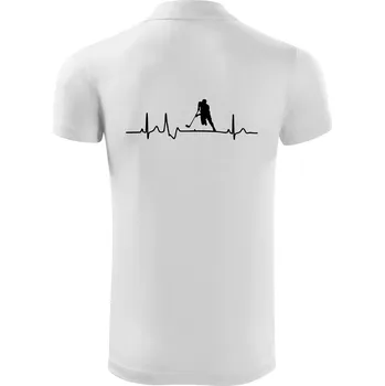Pánská košile EKG floorball - Polokošile Victory sportovní (dresovina) - 3XL ( Bílá )