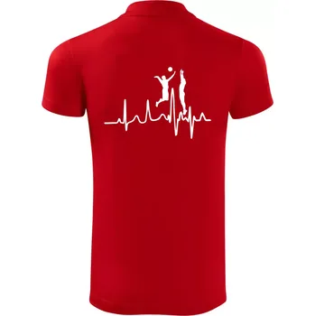Pánská košile EKG volejbalisti muži - Polokošile Victory sportovní (dresovina) - XL ( Červená )