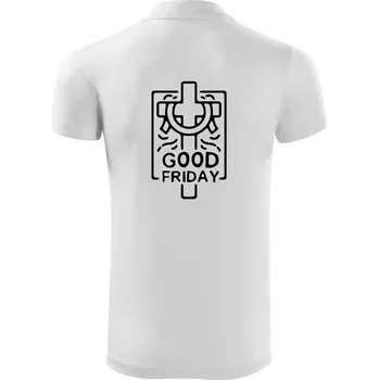 Pánská košile Good friday - Polokošile Victory sportovní (dresovina) - M ( Bílá )