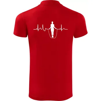 Pánská košile EKG švihadlo - Polokošile Victory sportovní (dresovina) - L ( Červená )