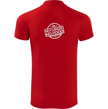 Pánská košile No Farmers no Food - Polokošile Victory sportovní (dresovina) - 3XL ( Červená )