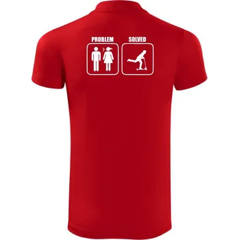 Pánská košile Problem koloběžka - Polokošile Victory sportovní (dresovina) - XL ( Červená )
