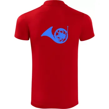 Pánská košile Blue French Horn - Polokošile Victory sportovní (dresovina) - M ( Červená )