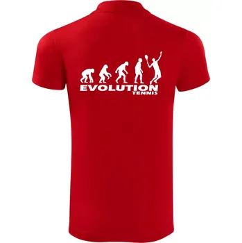 Pánská košile Evoluce tenis kluk - Polokošile Victory sportovní (dresovina) - L ( Červená )