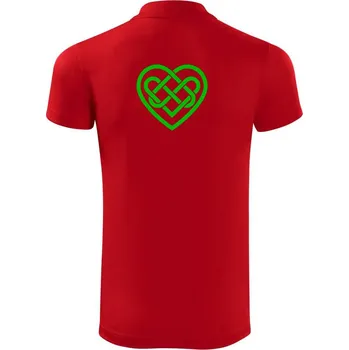 Pánská košile Keltský uzel srdce - Polokošile Victory sportovní (dresovina) - 2XL ( Červená )